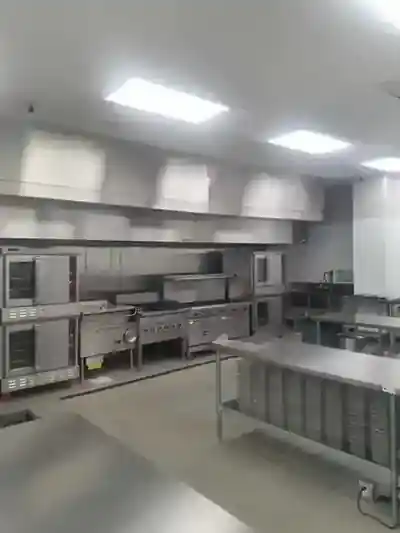 Commercial cooking line inside Five Star Food Stop
